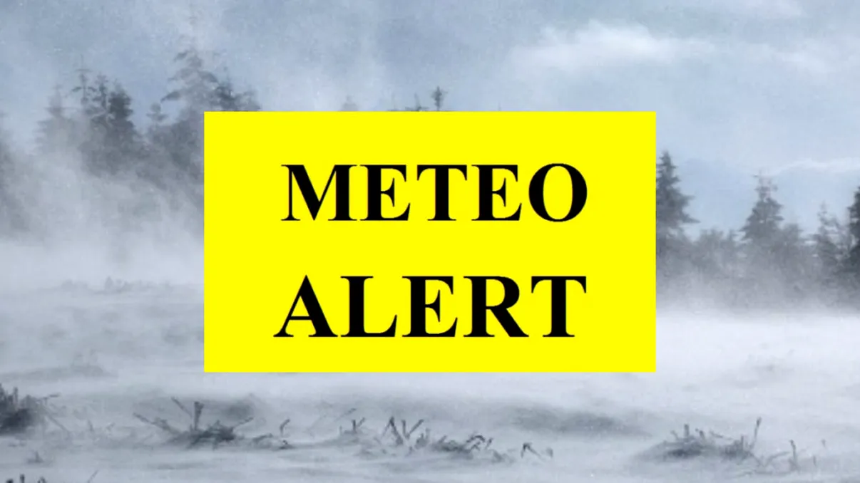 Cod galben de vânt. Ce zonă din România va fi afectată de rafale puternice