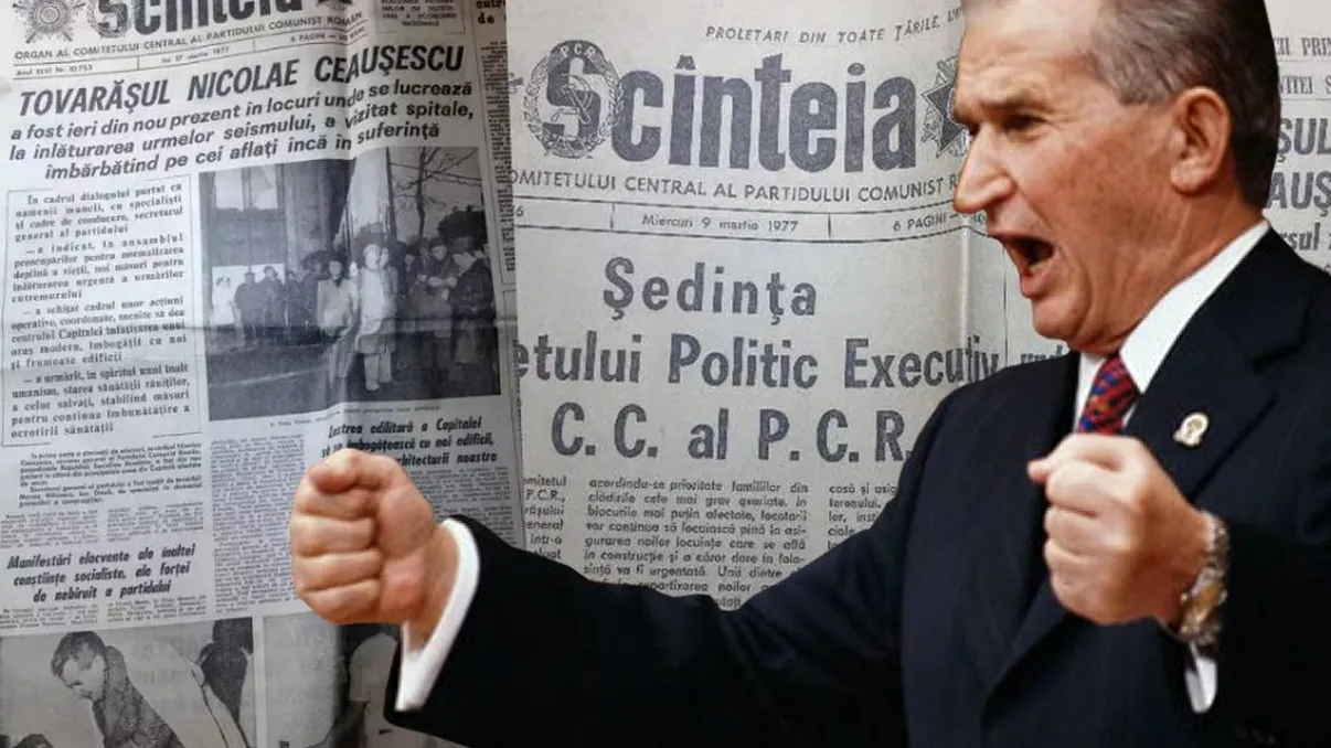 Ceaușescu și ultimul dezastru în România. Ziarul Scânteia: 