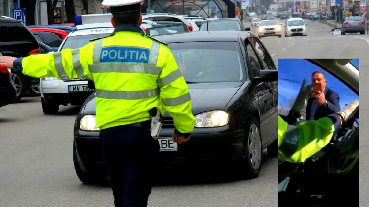 VIDEO Primar prins de radarul Poliției Rutiere. ”Nu avem timp de asta! În sun pe Vela!”