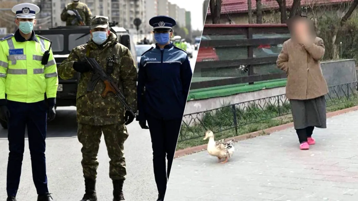 O femeie din Botoșani nu a fost sancționată, deși a spus că a ieșit doar să-și plimbe rața. Ce au constatat polițiștii