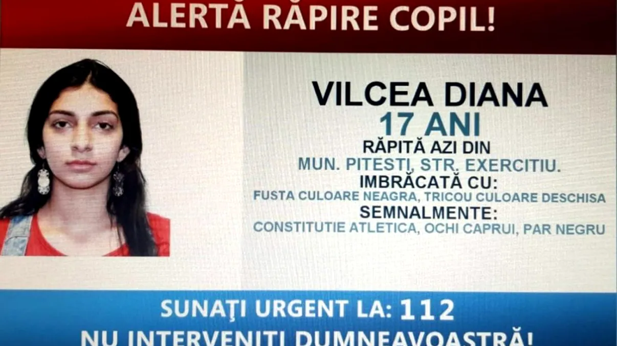Alertă răpire copil. O minoră din Pitești a fost urcată cu forța într-un autoturism de trei indivizi