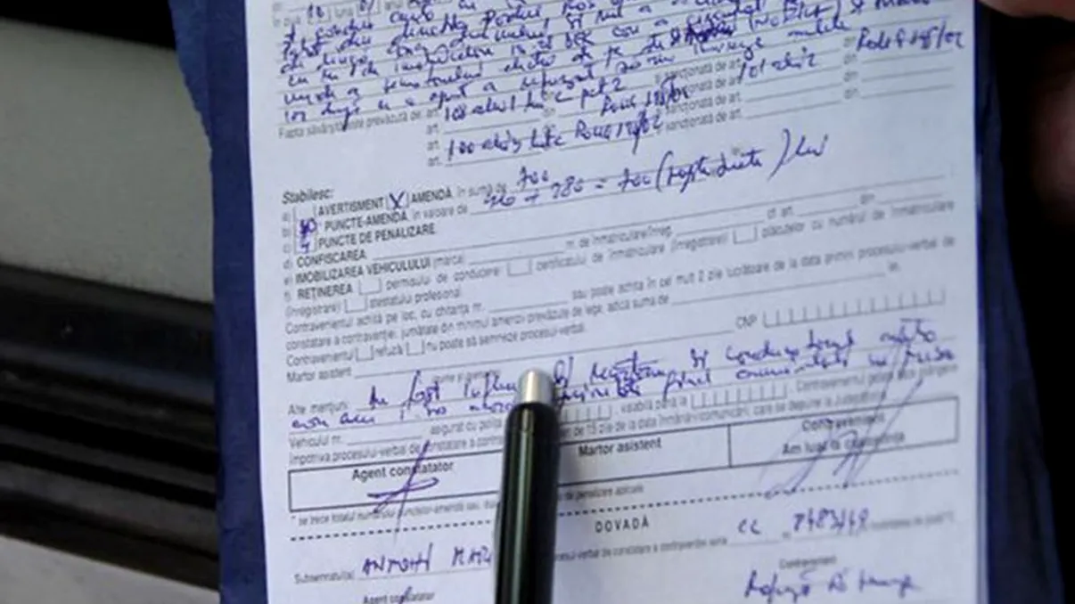 Câștig de cauză inedit. O șoferiță și-a recuperat permisul auto după ce a scris această propoziție pe procesul verbal