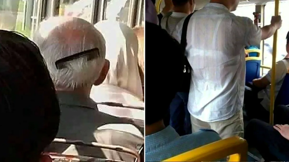 Imagini virale din autobuz. Ce a putut să facă un călător în public. E de tot râsul!