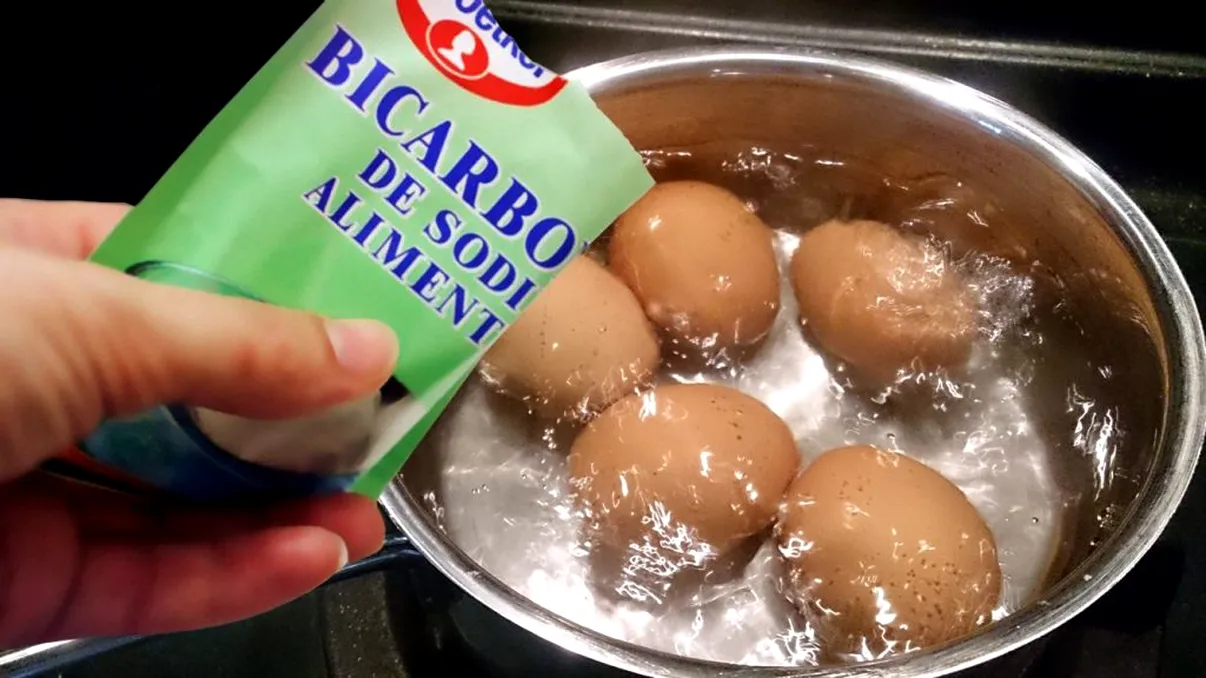 A pus bicarbonat de sodiu când a fiert ouăle. Nu i-a venit să creadă ce a urmat