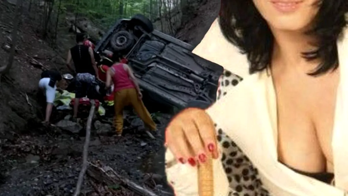 EXCLUSIV Vedetă din România, la un pas de moarte! A rămas cu mașina pe marginea prăpastiei