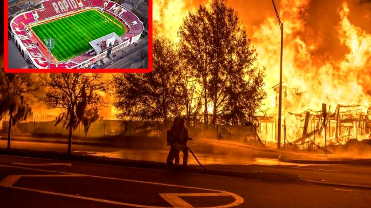 Stadionul Giulești, în flăcări! Incendiu puternic în interior, ce s-a întâmplat chiar acum