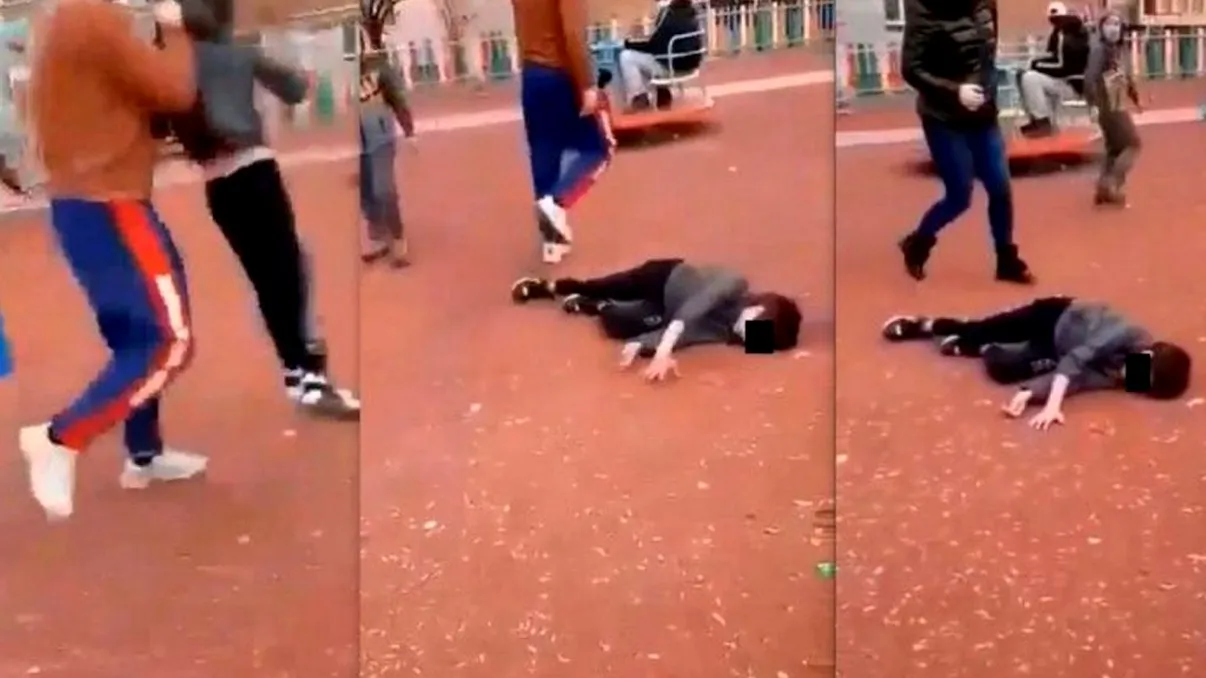 Video. Scene șocante într-un parc din Hunedoara. Băiat trântit la pământ de tatăl unui alt copil. Victima a rămas nemișcată