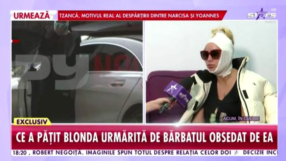 Vedeta care a apărut bandajată toată, la TV: ”Am fugit din spital”