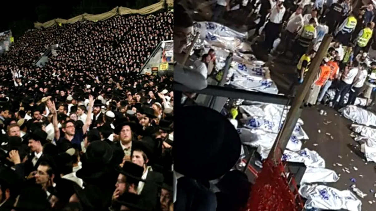 Tragedie de proporții în Israel. Cel puțin 44 de oameni au murit călcați în picioare, în timpul primului pelerinaj desfășurat după relaxarea restricțiilor