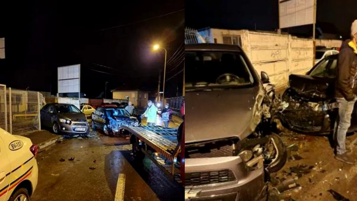 Scene șocante în Brașov. Un șofer beat, drogat și fără permis a distrus 16 mașini aflate într-o parcare. Cum au reacționat locatarii