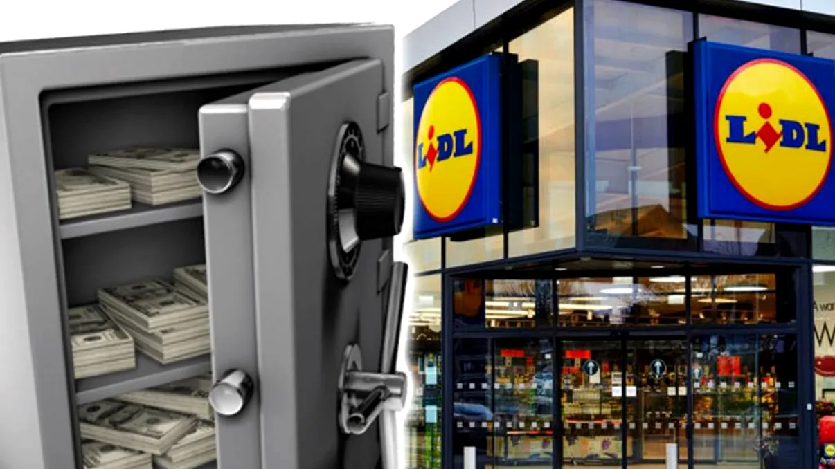 Marele secret al magazinelor Lidl. Cât timp stau, de fapt, banii în seiful din interiorul magazinelor