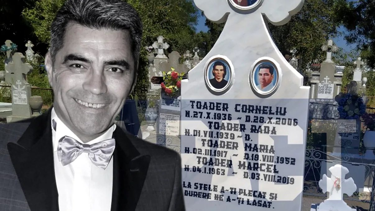 Cum arată mormântul lui Marcel Toader, la 2 ani de la moartea acestuia. Ce a apărut pe cruce. FOTO EXCLUSIV