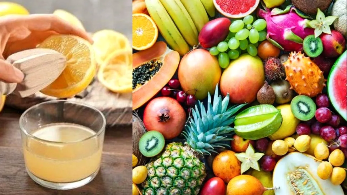 A pus zeamă de lămâie și apă peste legumele și fructele de la piață. Trucul e genial și sănătos