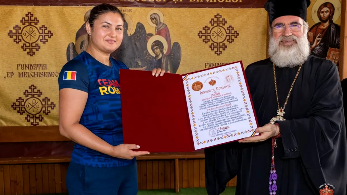 Gest superb al Arhiepiscopia Romanului şi Bacăului. Ce premiu inedit s-a oferit atletei Bianca Perie, întoarsă de la Olimpiada de la Tokyo