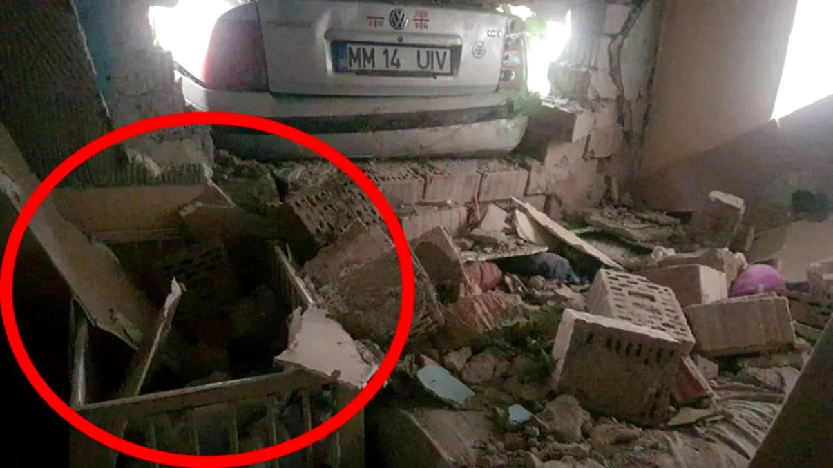 Tragedie în Maramureș. Surioare de doi și trei ani, sub dărâmături după ce un șofer teribilist a 