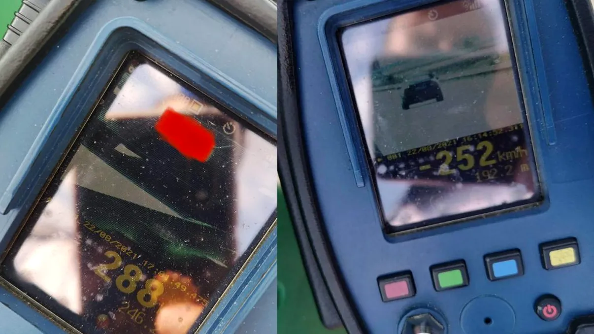 Poliția Română, în acțiune. Un șofer teribilist a fost prins cu o viteză record pe Autostrada A3 Câmpia Turzii - Nădășelu. Ce s-a întâmplat imediat