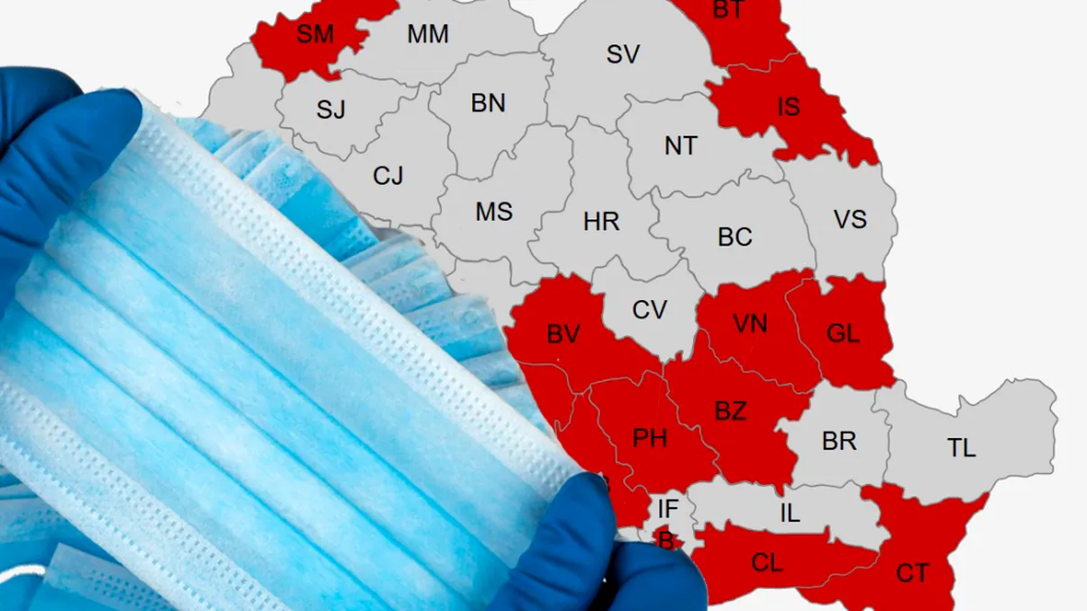 Masca redevine obligatorie în spațiile deschise în acest județ. Câte cazuri covid-19 au fost înregistrate