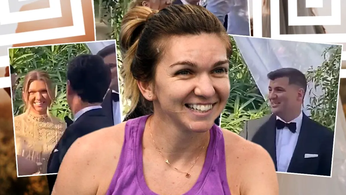 Primele imagini de la nunta Simonei Halep cu Toni Iuruc. Puhoi de invitați la cununia civilă a vedetei VIDEO