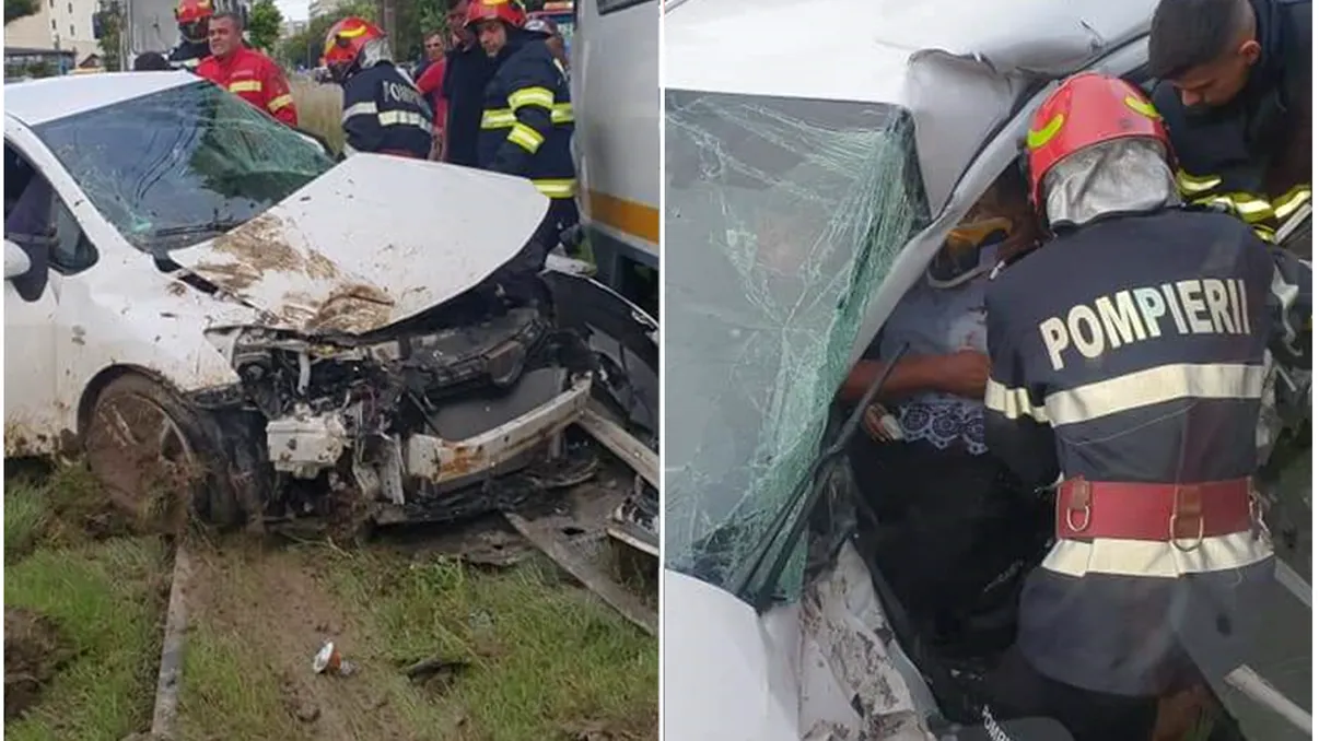 Accident grav în Capitală. Circulaţia blocată după ce un tramvai a deraiat în sectorul 6