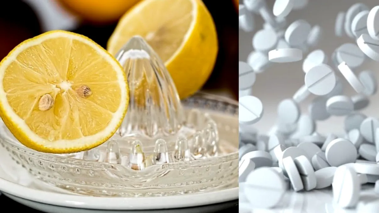 A zdrobit 10 aspirine și a pus zeamă de lămâie peste ele. Unde s-a masat apoi cu acest amestec ieftin