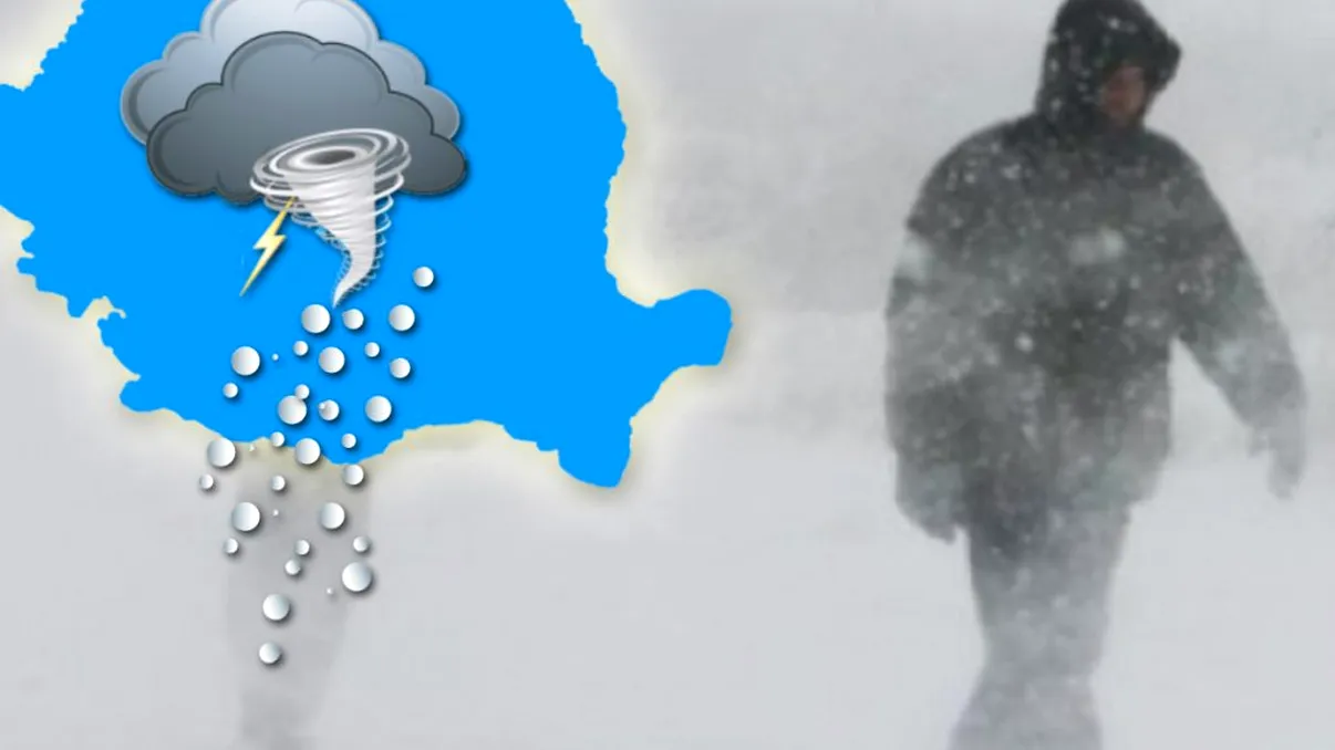 Alertă meteo ANM. Vremea o ia razna astăzi, ce se întâmplă până mâine dimineață