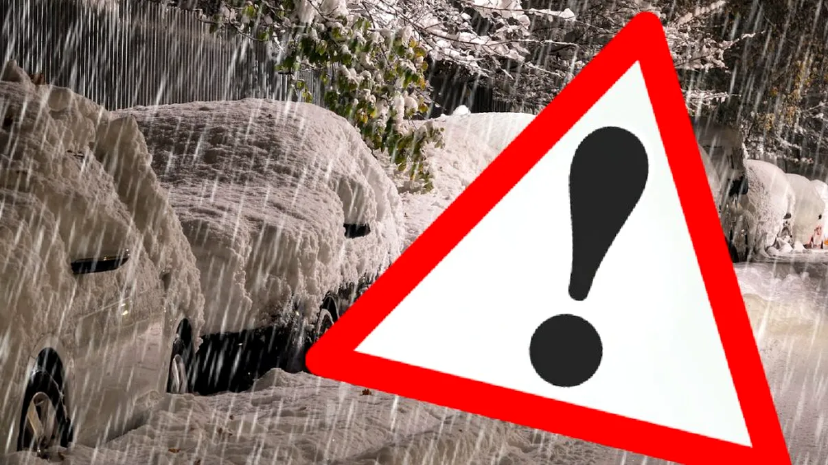 Alertă meteo ANM. Cod portocaliu de ninsori și ploi până marți, ce se întâmplă cu vremea