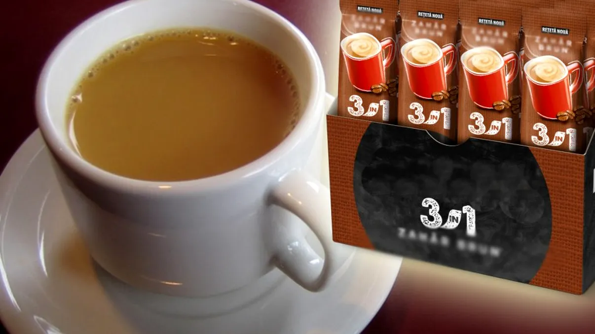 Pericolul ascuns din cafeaua 3 în 1. Ce conține, mulți români nu știu acest detaliu și o consumă des