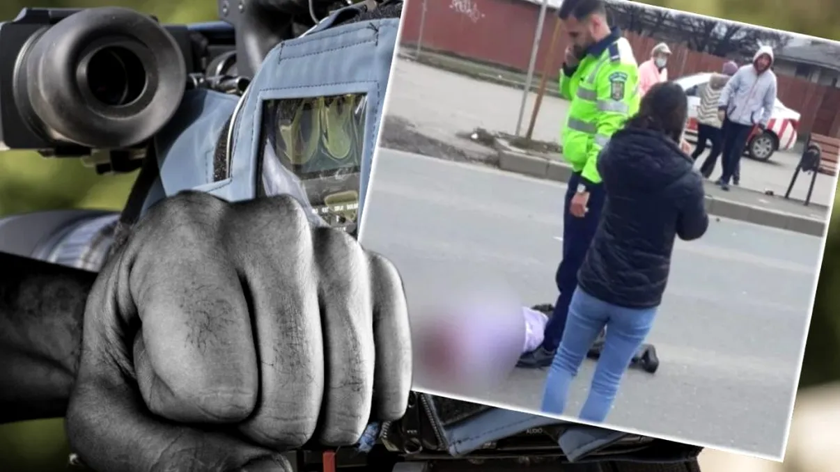Polițistul care a ucis fata de 13 ani pe trecerea de pietoni, violent cu cameramanii. Detalii de ultimă oră VIDEO