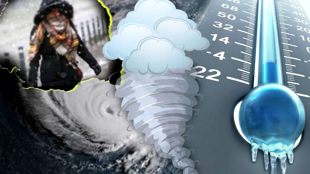 Vortex polar în România. Temperaturi îngrozitoare în țară, ce ne așteaptă