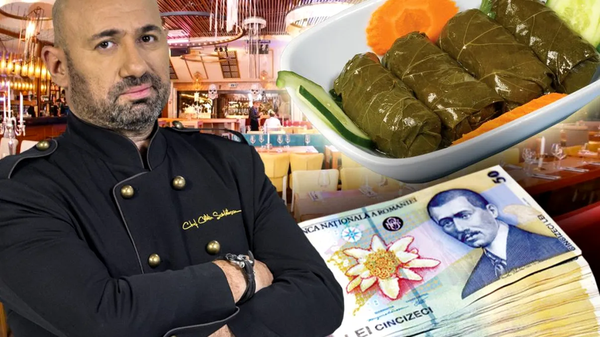 Câți bani costă o porție de sarmale la restaurantul lui chef Cătălin Scărlătescu. Mulți vor fi șocați după ce vor auzi suma
