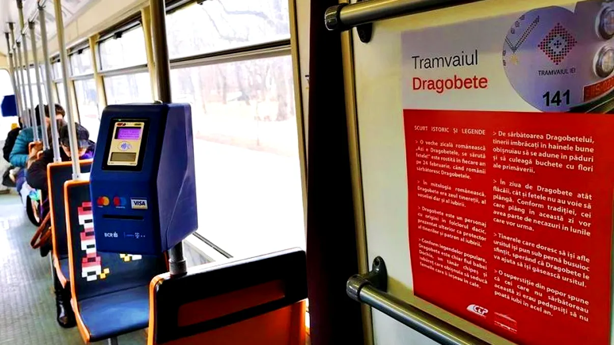 Orașul din România unde va circula tramvaiul de Dragobete. Ce se întâmplă mâine, 24 februarie