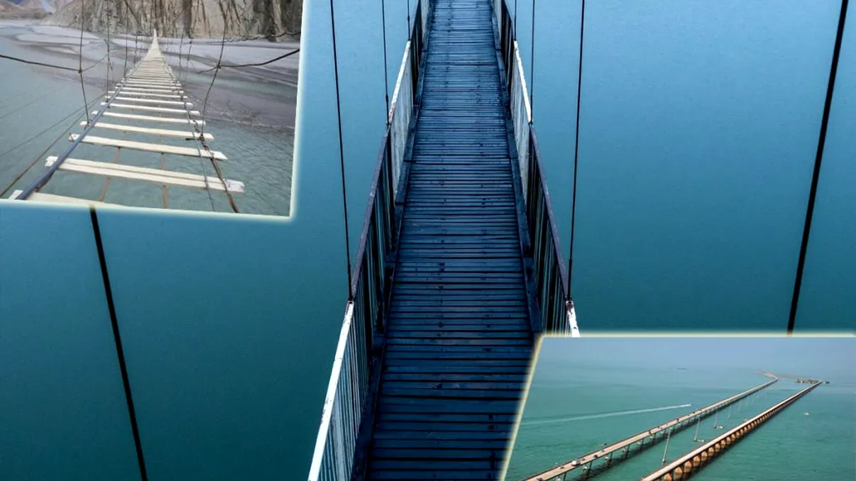 Podurile din lume pe care ți-ar fi teamă să le traversezi. Cât de înfricoșătoare sunt