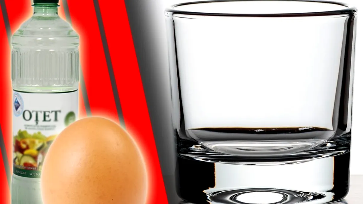 Ce se întâmplă dacă pui un ou și oțet într-un pahar pentru 24 de ore. Urmarea este incredibilă