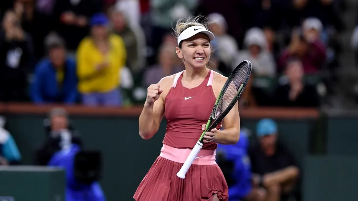Simona Halep i-a uluit pe americani, la Indian Wells. Cum a fost caracterizată românca