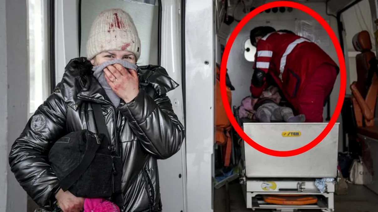 Imagini cutremurătoare într-un supermarket bombardat de ruși. O fetiță de 6 ani moare în brațele tatălui ei: „Arătați-i asta lui Putin!