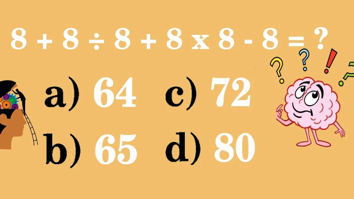 Testul la care tot mai mulți români greșesc. Știi care e rezultatul corect?