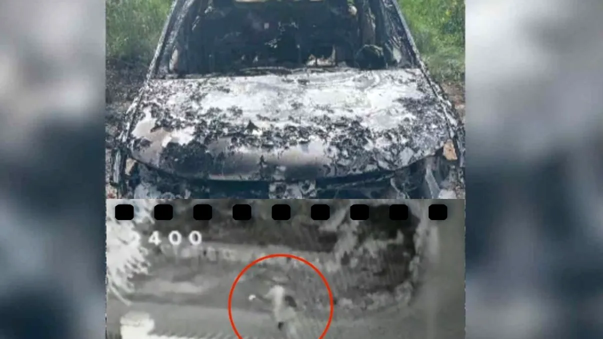 Detalii despre Loganul ars pe un câmp din Măgurele. Pe cine au surprins camerele de luat vederi din zonă. Informații de ultimă oră