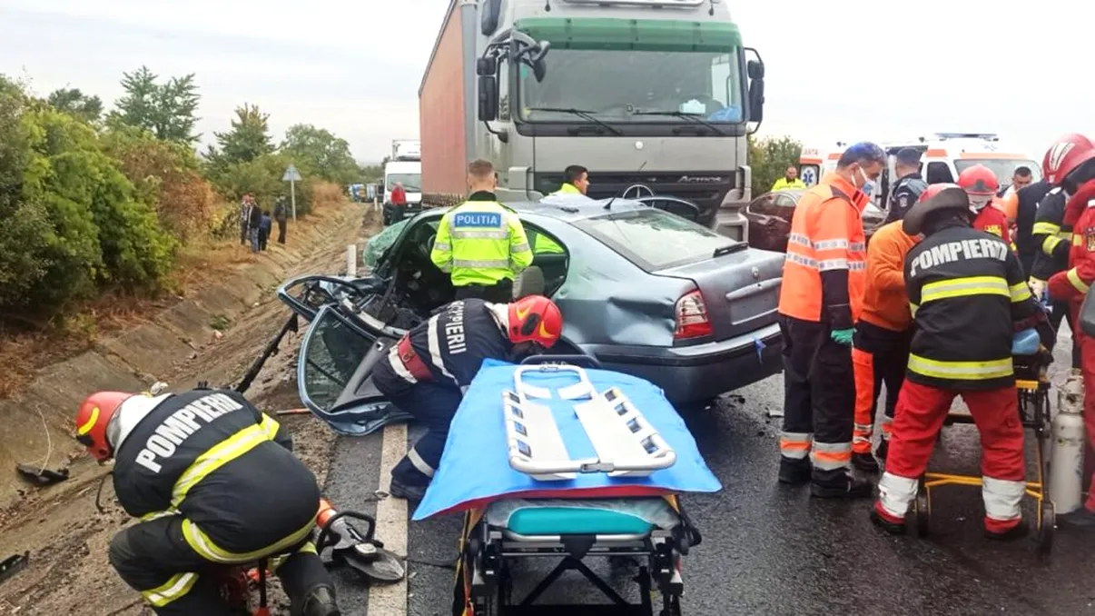Accident grav pe A2 cu patru victime, dintre care doi copii. Ce s-a întâmplat la locul tragediei