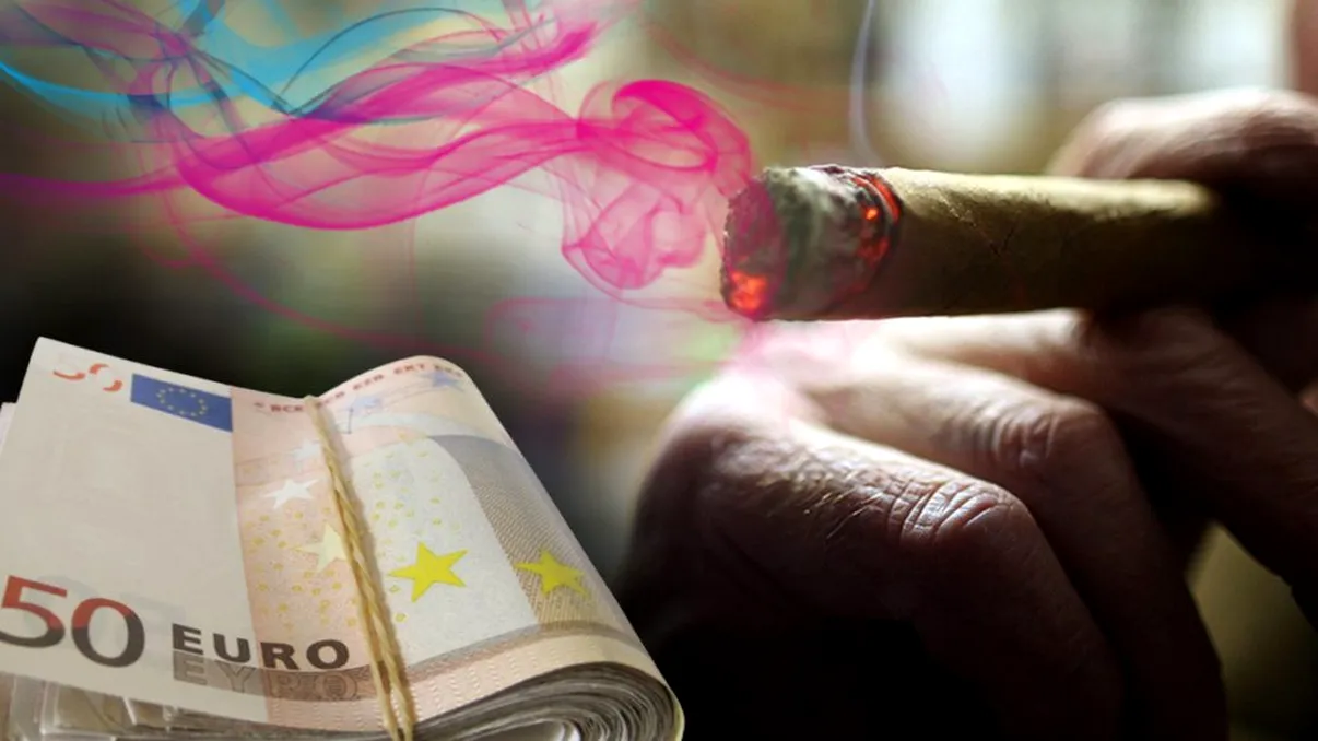 Vedeta din România surprinsă în timp ce își număra teancul de bani pe stradă. Mergea lejer, cu trabucul în gură