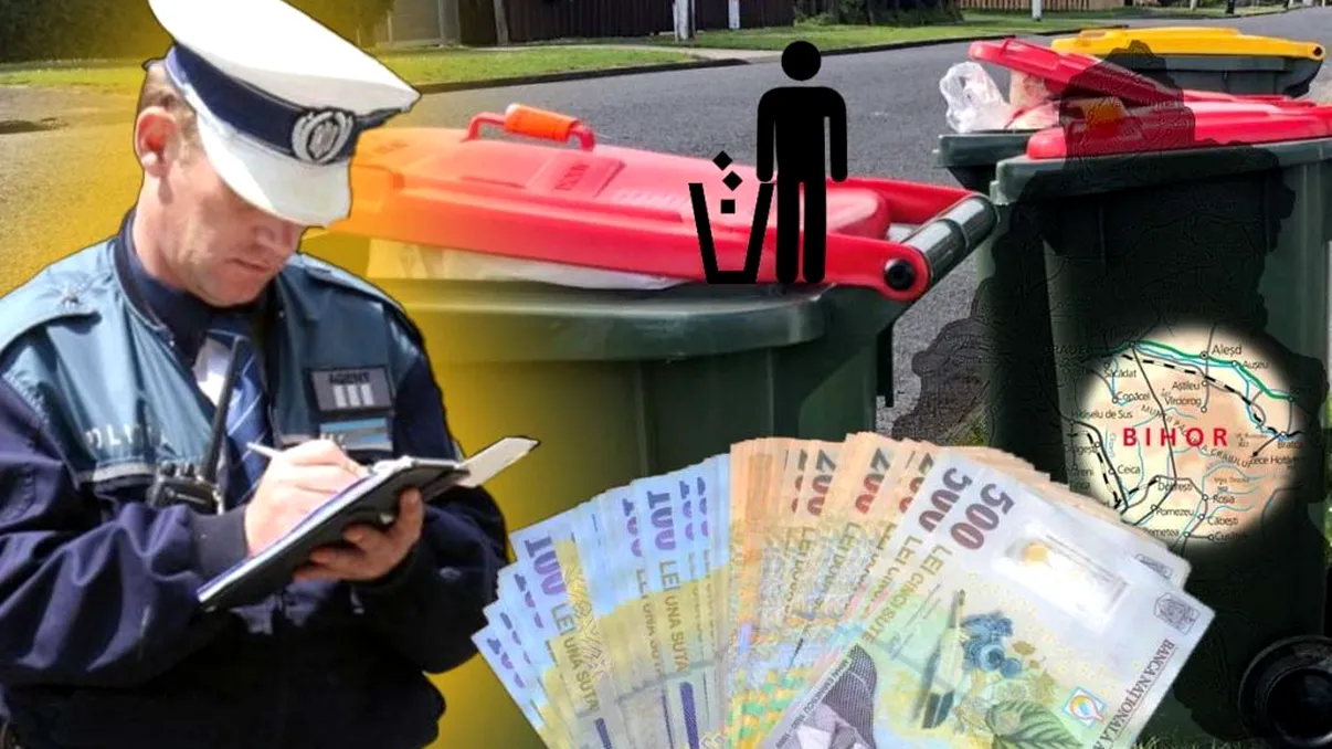 Amendă colosală pentru un pensionar din Bihor care a furat gunoi. Da, ai citit bine!