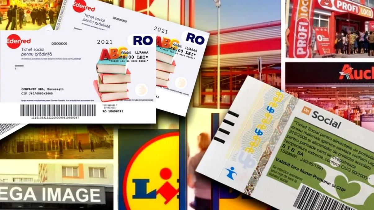 Ce magazine primesc tichete sociale 2022. Lista completă