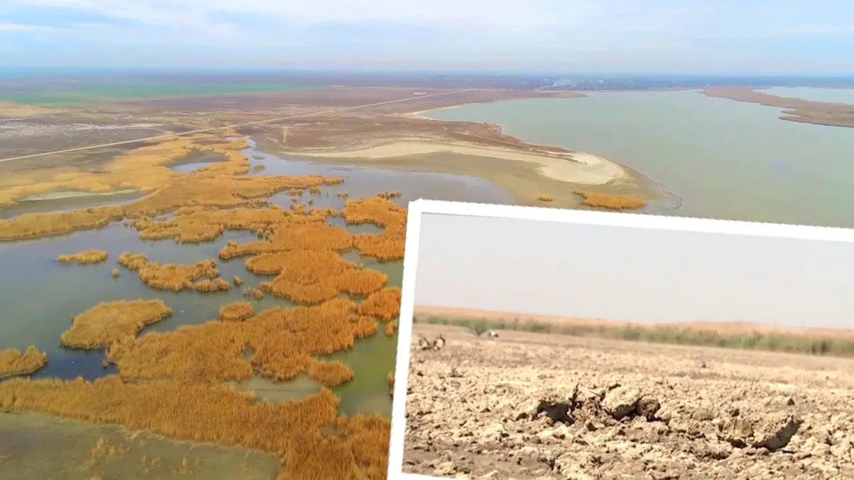 Lacul din România care a secat complet. Parcă e un deșert în loc