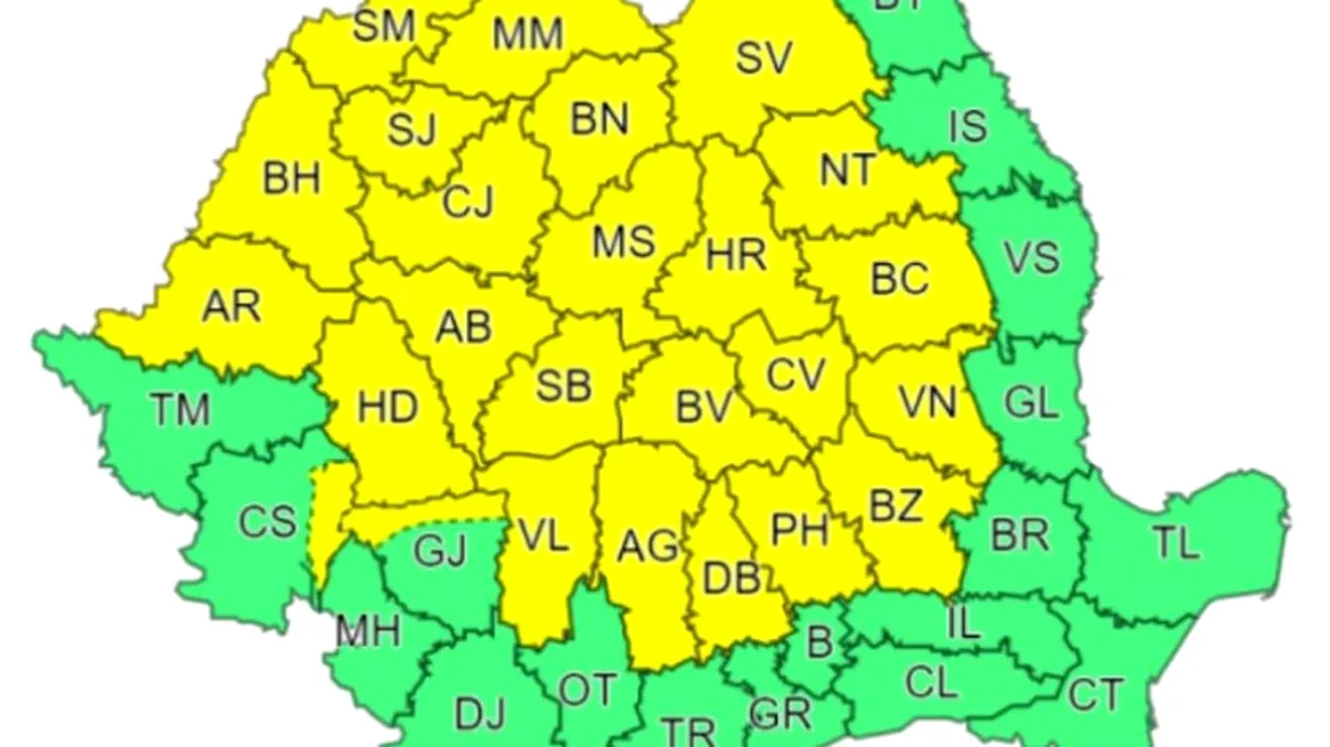 Cod roşu de ploi și vijelii. ANM a emis alertă, se anunţă vreme rea de Sfânta Maria