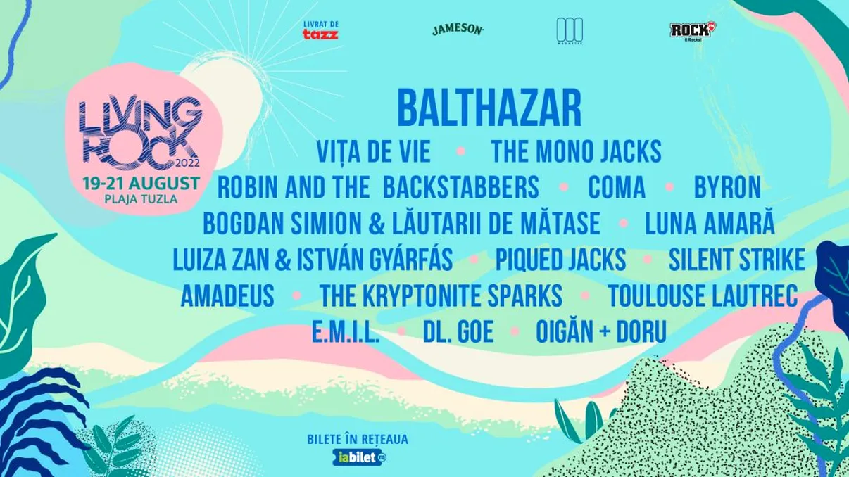 Line-up complet Living Rock, festivalul alternativ de pe plaja sălbatică Tuzla. Cine va cânta