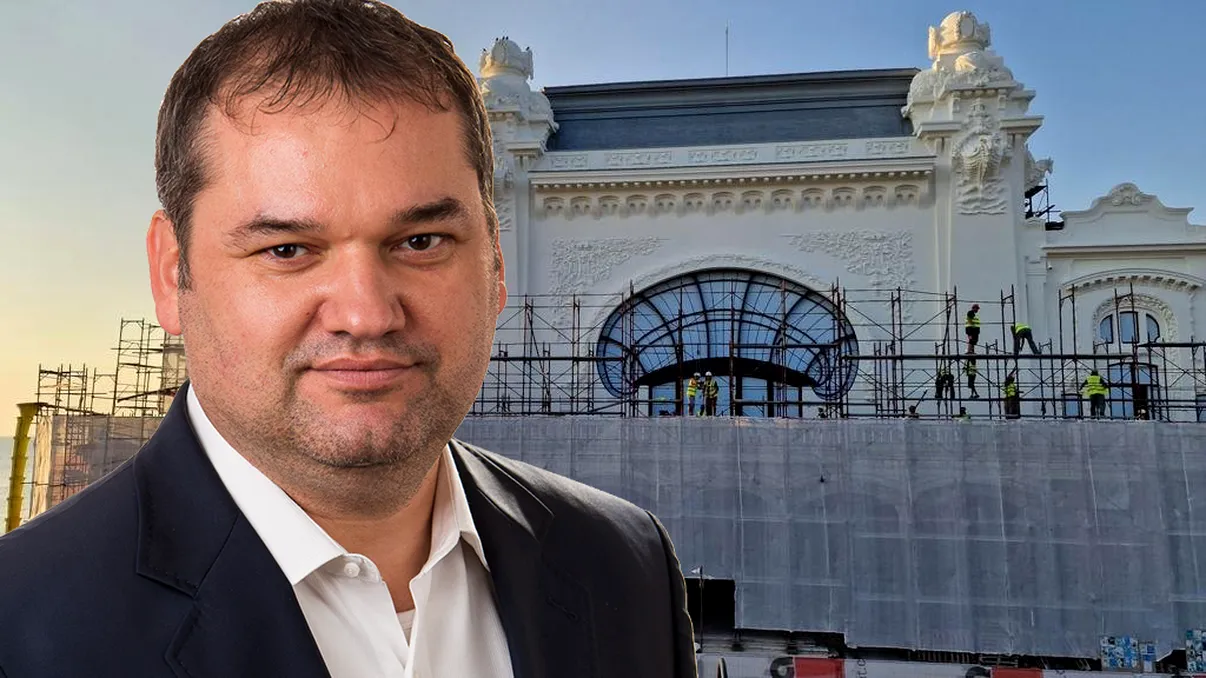 Imagini spectaculoase cu noua fațadă a cazinoului din Constanța. Cum arată „perla litoralului” după restaurarea parțială. Foto