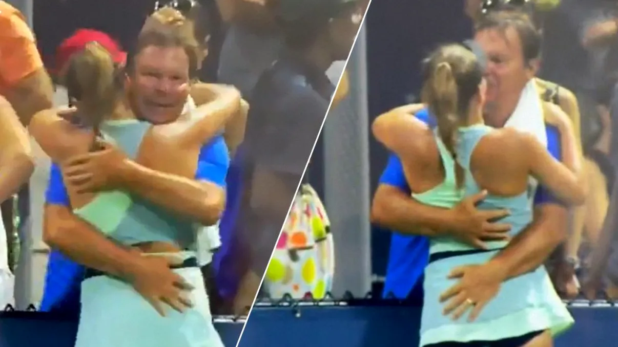 Imaginile de la US Open care au scandalizat lumea sportului. Reacția fanilor după ce o jucătoare de 16 ani a fost atinsă pe fund de tatăl și de antrenorul său- FOTO & VIDEO