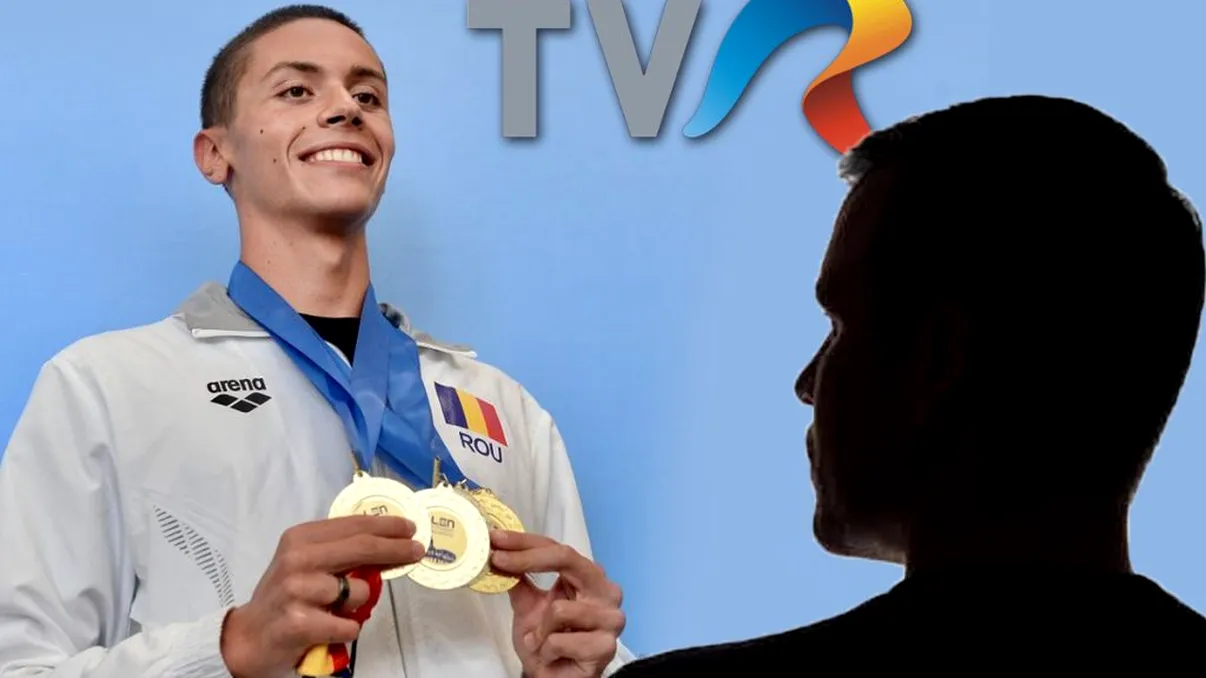 Scandal uriaș în TVR după medaliile de aur ale lui David Popovici. Reacția furibundă a unui angajat