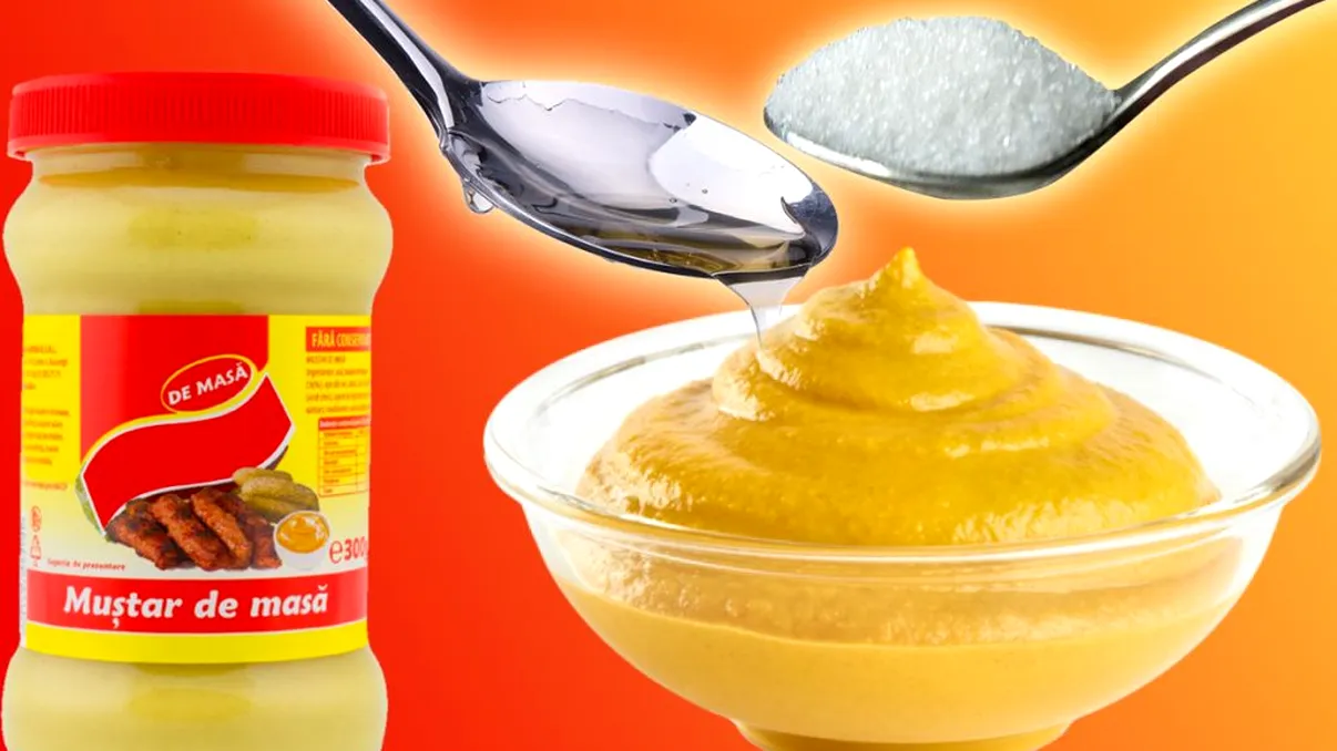 A pus oțet și zahăr în borcanul cu muștar și a descoperit un truc genial. Sigur nu l-ai încercat