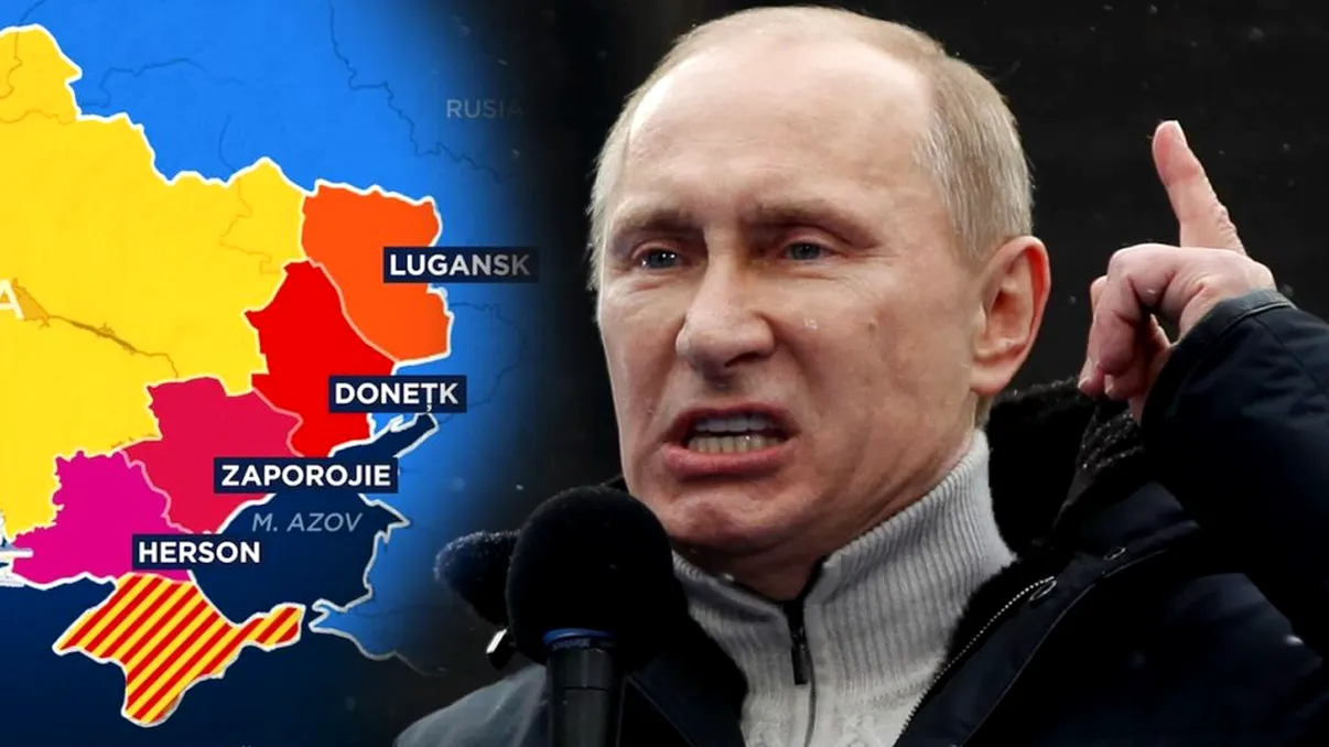 Vladimir Putin, decizie în noapte privind regiunile ocupate de Rusia în Ucraina. Actul semnat către recunoașterea suveranității celor 4 regiuni