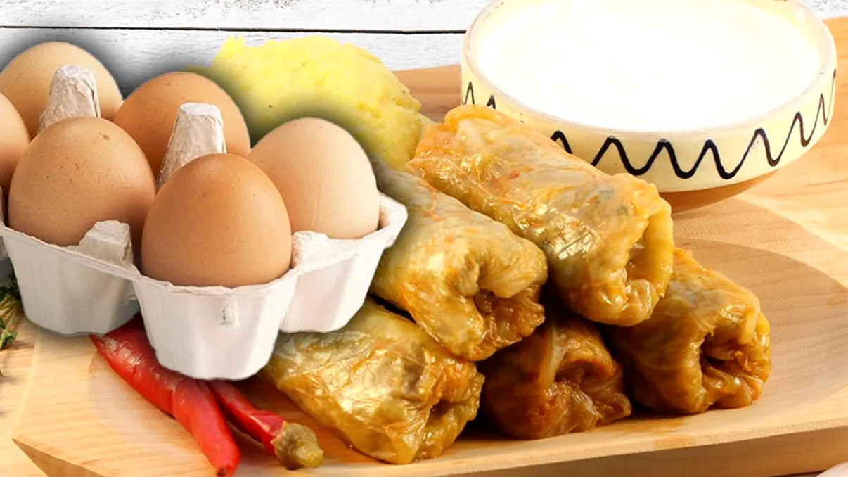 Câte ouă se pun în umplutura de sarmale, de fapt. Greşeala care le poate strica, doar aşa ies pufoase